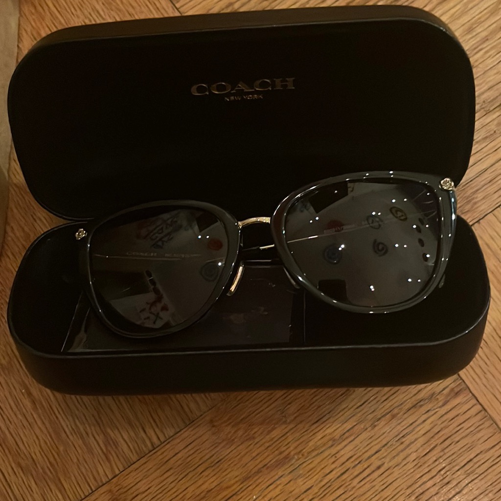 Coach Brand New Single Vision Black Glasses With Spare Lenses